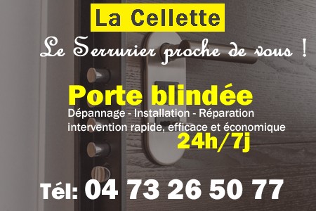 Porte blindée La Cellette - Porte blindee La Cellette - Blindage de porte La Cellette - Bloc porte La Cellette