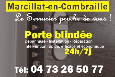 Porte blindée Marcillat-en-Combraille - Porte blindee Marcillat-en-Combraille - Blindage de porte Marcillat-en-Combraille - Bloc porte Marcillat-en-Combraille