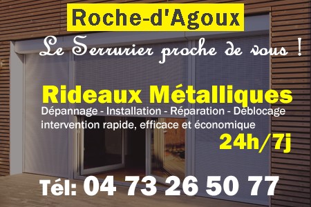 rideau metallique Roche-d'Agoux - rideaux metalliques Roche-d'Agoux - rideaux Roche-d'Agoux - entretien, Pose en neuf, pose en rénovation, motorisation, dépannage, déblocage, remplacement, réparation, automatisation de rideaux métalliques à Roche-d'Agoux