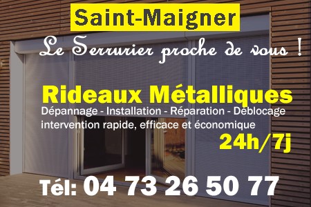 rideau metallique Saint-Maigner - rideaux metalliques Saint-Maigner - rideaux Saint-Maigner - entretien, Pose en neuf, pose en rénovation, motorisation, dépannage, déblocage, remplacement, réparation, automatisation de rideaux métalliques à Saint-Maigner