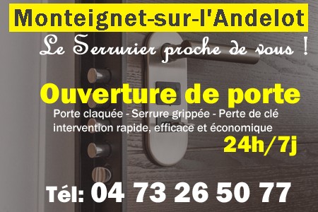 Ouverture de porte Monteignet-sur-l'Andelot - Porte claquée Monteignet-sur-l'Andelot - Porte fermée Monteignet-sur-l'Andelot - serrure bloquée Monteignet-sur-l'Andelot - serrure grippée Monteignet-sur-l'Andelot