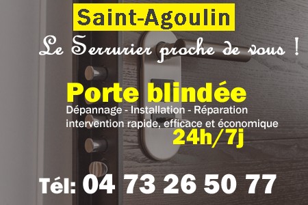 Porte blindée Saint-Agoulin - Porte blindee Saint-Agoulin - Blindage de porte Saint-Agoulin - Bloc porte Saint-Agoulin