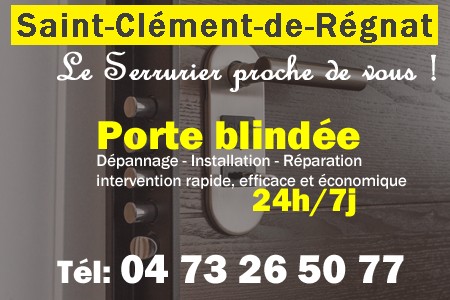 Porte blindée Saint-Clément-de-Régnat - Porte blindee Saint-Clément-de-Régnat - Blindage de porte Saint-Clément-de-Régnat - Bloc porte Saint-Clément-de-Régnat
