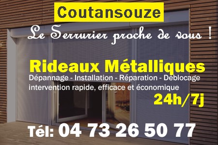 rideau metallique Coutansouze - rideaux metalliques Coutansouze - rideaux Coutansouze - entretien, Pose en neuf, pose en rénovation, motorisation, dépannage, déblocage, remplacement, réparation, automatisation de rideaux métalliques à Coutansouze