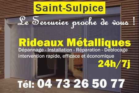 rideau metallique Saint-Sulpice - rideaux metalliques Saint-Sulpice - rideaux Saint-Sulpice - entretien, Pose en neuf, pose en rénovation, motorisation, dépannage, déblocage, remplacement, réparation, automatisation de rideaux métalliques à Saint-Sulpice