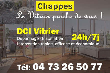 Vitrier à Chappes - Vitre à Chappes - Vitriers à Chappes - Vitrerie Chappes - Double vitrage à Chappes - Dépannage Vitrier Chappes - Remplacement vitre Chappes - Urgent Vitrier Chappes - Vitrier Chappes pas cher - sos vitrier chappes - urgence vitrier chappes - vitrier chappes ouvert le dimanche