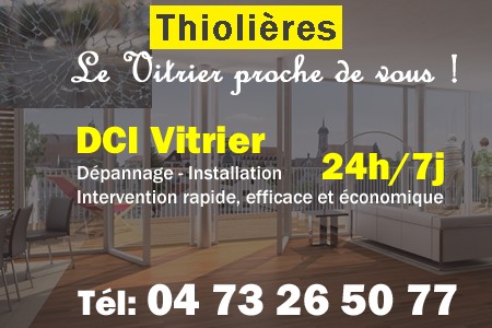 Vitrier à Thiolières - Vitre à Thiolières - Vitriers à Thiolières - Vitrerie Thiolières - Double vitrage à Thiolières - Dépannage Vitrier Thiolières - Remplacement vitre Thiolières - Urgent Vitrier Thiolières - Vitrier Thiolières pas cher - sos vitrier thiolieres - urgence vitrier thiolieres - vitrier thiolieres ouvert le dimanche