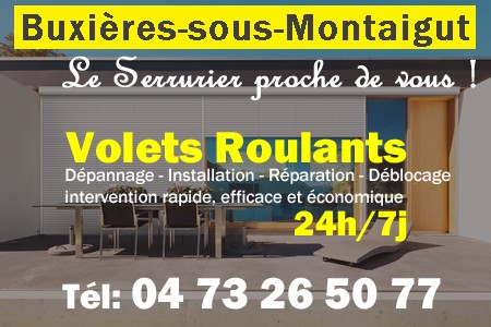 volet roulant Buxières-sous-Montaigut - volets Buxières-sous-Montaigut - volet Buxières-sous-Montaigut - entretien, Pose en neuf, pose en rénovation, motorisation, dépannage, déblocage, remplacement, réparation, automatisation de volet roulant à Buxières-sous-Montaigut