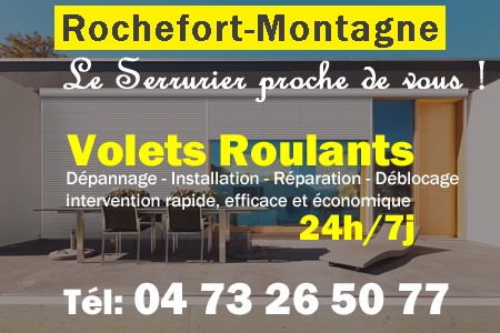 volet roulant Rochefort-Montagne - volets Rochefort-Montagne - volet Rochefort-Montagne - entretien, Pose en neuf, pose en rénovation, motorisation, dépannage, déblocage, remplacement, réparation, automatisation de volet roulant à Rochefort-Montagne