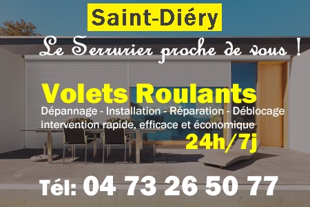 volet roulant Saint-Diéry - volets Saint-Diéry - volet Saint-Diéry - entretien, Pose en neuf, pose en rénovation, motorisation, dépannage, déblocage, remplacement, réparation, automatisation de volet roulant à Saint-Diéry
