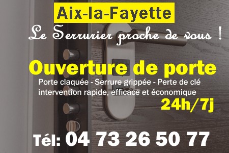 Ouverture de porte Aix-la-Fayette - Porte claquée Aix-la-Fayette - Porte fermée Aix-la-Fayette - serrure bloquée Aix-la-Fayette - serrure grippée Aix-la-Fayette