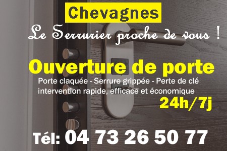 Ouverture de porte Chevagnes - Porte claquée Chevagnes - Porte fermée Chevagnes - serrure bloquée Chevagnes - serrure grippée Chevagnes