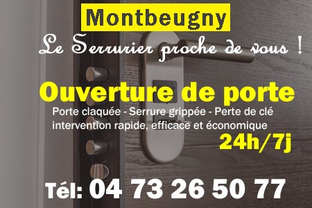 Ouverture de porte Montbeugny - Porte claquée Montbeugny - Porte fermée Montbeugny - serrure bloquée Montbeugny - serrure grippée Montbeugny