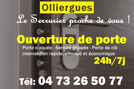 Ouverture de porte Olliergues - Porte claquée Olliergues - Porte fermée Olliergues - serrure bloquée Olliergues - serrure grippée Olliergues