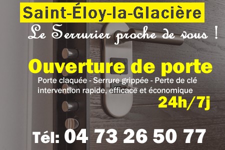 Ouverture de porte Saint-Éloy-la-Glacière - Porte claquée Saint-Éloy-la-Glacière - Porte fermée Saint-Éloy-la-Glacière - serrure bloquée Saint-Éloy-la-Glacière - serrure grippée Saint-Éloy-la-Glacière