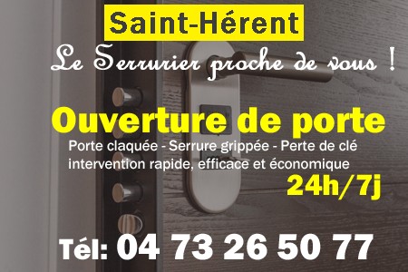 Ouverture de porte Saint-Hérent - Porte claquée Saint-Hérent - Porte fermée Saint-Hérent - serrure bloquée Saint-Hérent - serrure grippée Saint-Hérent