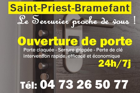 Ouverture de porte Saint-Priest-Bramefant - Porte claquée Saint-Priest-Bramefant - Porte fermée Saint-Priest-Bramefant - serrure bloquée Saint-Priest-Bramefant - serrure grippée Saint-Priest-Bramefant