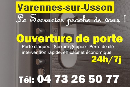 Ouverture de porte Varennes-sur-Usson - Porte claquée Varennes-sur-Usson - Porte fermée Varennes-sur-Usson - serrure bloquée Varennes-sur-Usson - serrure grippée Varennes-sur-Usson