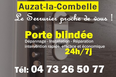 Porte blindée Auzat-la-Combelle - Porte blindee Auzat-la-Combelle - Blindage de porte Auzat-la-Combelle - Bloc porte Auzat-la-Combelle