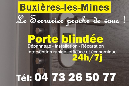 Porte blindée Buxières-les-Mines - Porte blindee Buxières-les-Mines - Blindage de porte Buxières-les-Mines - Bloc porte Buxières-les-Mines