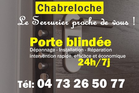 Porte blindée Chabreloche - Porte blindee Chabreloche - Blindage de porte Chabreloche - Bloc porte Chabreloche