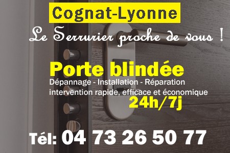 Porte blindée Cognat-Lyonne - Porte blindee Cognat-Lyonne - Blindage de porte Cognat-Lyonne - Bloc porte Cognat-Lyonne