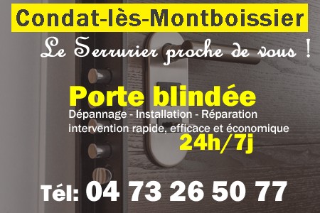 Porte blindée Condat-lès-Montboissier - Porte blindee Condat-lès-Montboissier - Blindage de porte Condat-lès-Montboissier - Bloc porte Condat-lès-Montboissier