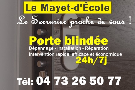 Porte blindée Le Mayet-d'École - Porte blindee Le Mayet-d'École - Blindage de porte Le Mayet-d'École - Bloc porte Le Mayet-d'École