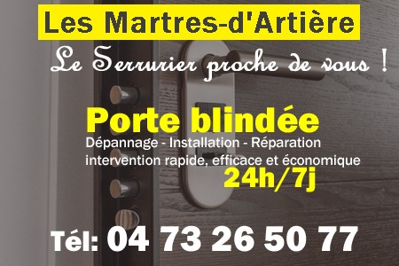 Porte blindée Les Martres-d'Artière - Porte blindee Les Martres-d'Artière - Blindage de porte Les Martres-d'Artière - Bloc porte Les Martres-d'Artière