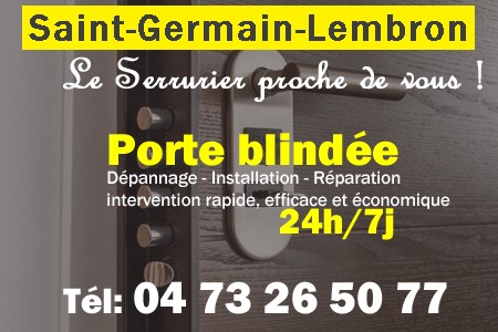 Porte blindée Saint-Germain-Lembron - Porte blindee Saint-Germain-Lembron - Blindage de porte Saint-Germain-Lembron - Bloc porte Saint-Germain-Lembron