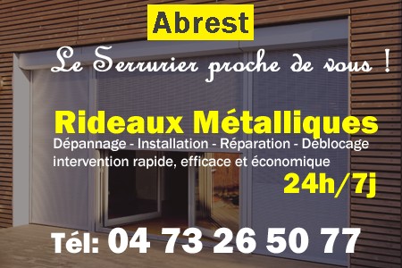 rideau metallique Abrest - rideaux metalliques Abrest - rideaux Abrest - entretien, Pose en neuf, pose en rénovation, motorisation, dépannage, déblocage, remplacement, réparation, automatisation de rideaux métalliques à Abrest