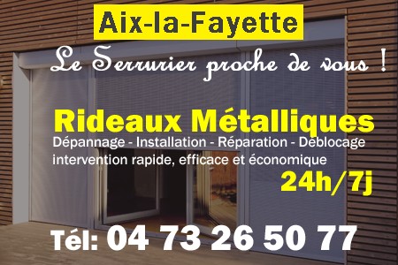 rideau metallique Aix-la-Fayette - rideaux metalliques Aix-la-Fayette - rideaux Aix-la-Fayette - entretien, Pose en neuf, pose en rénovation, motorisation, dépannage, déblocage, remplacement, réparation, automatisation de rideaux métalliques à Aix-la-Fayette