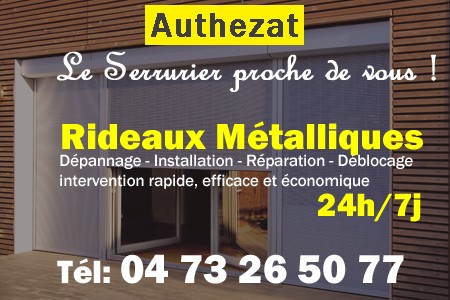 rideau metallique Authezat - rideaux metalliques Authezat - rideaux Authezat - entretien, Pose en neuf, pose en rénovation, motorisation, dépannage, déblocage, remplacement, réparation, automatisation de rideaux métalliques à Authezat