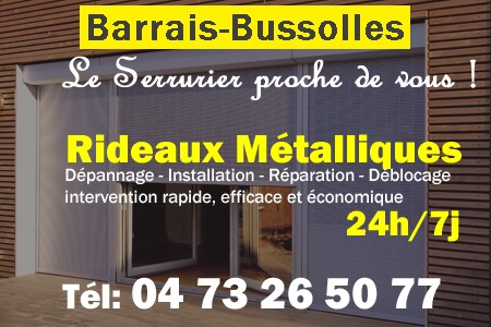 rideau metallique Barrais-Bussolles - rideaux metalliques Barrais-Bussolles - rideaux Barrais-Bussolles - entretien, Pose en neuf, pose en rénovation, motorisation, dépannage, déblocage, remplacement, réparation, automatisation de rideaux métalliques à Barrais-Bussolles