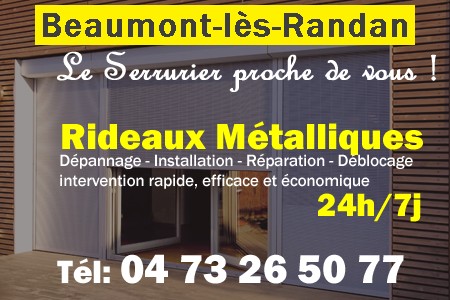 rideau metallique Beaumont-lès-Randan - rideaux metalliques Beaumont-lès-Randan - rideaux Beaumont-lès-Randan - entretien, Pose en neuf, pose en rénovation, motorisation, dépannage, déblocage, remplacement, réparation, automatisation de rideaux métalliques à Beaumont-lès-Randan