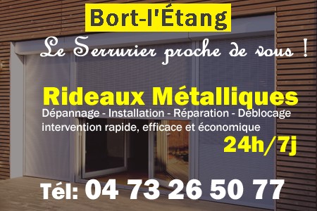 rideau metallique Bort-l'Étang - rideaux metalliques Bort-l'Étang - rideaux Bort-l'Étang - entretien, Pose en neuf, pose en rénovation, motorisation, dépannage, déblocage, remplacement, réparation, automatisation de rideaux métalliques à Bort-l'Étang