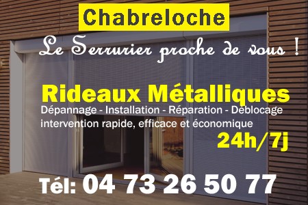 rideau metallique Chabreloche - rideaux metalliques Chabreloche - rideaux Chabreloche - entretien, Pose en neuf, pose en rénovation, motorisation, dépannage, déblocage, remplacement, réparation, automatisation de rideaux métalliques à Chabreloche