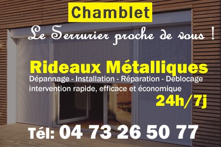 rideau metallique Chamblet - rideaux metalliques Chamblet - rideaux Chamblet - entretien, Pose en neuf, pose en rénovation, motorisation, dépannage, déblocage, remplacement, réparation, automatisation de rideaux métalliques à Chamblet