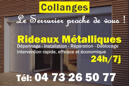 rideau metallique Collanges - rideaux metalliques Collanges - rideaux Collanges - entretien, Pose en neuf, pose en rénovation, motorisation, dépannage, déblocage, remplacement, réparation, automatisation de rideaux métalliques à Collanges