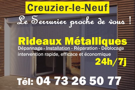 rideau metallique Creuzier-le-Neuf - rideaux metalliques Creuzier-le-Neuf - rideaux Creuzier-le-Neuf - entretien, Pose en neuf, pose en rénovation, motorisation, dépannage, déblocage, remplacement, réparation, automatisation de rideaux métalliques à Creuzier-le-Neuf
