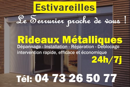 rideau metallique Estivareilles - rideaux metalliques Estivareilles - rideaux Estivareilles - entretien, Pose en neuf, pose en rénovation, motorisation, dépannage, déblocage, remplacement, réparation, automatisation de rideaux métalliques à Estivareilles