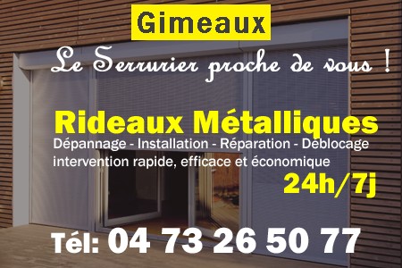 rideau metallique Gimeaux - rideaux metalliques Gimeaux - rideaux Gimeaux - entretien, Pose en neuf, pose en rénovation, motorisation, dépannage, déblocage, remplacement, réparation, automatisation de rideaux métalliques à Gimeaux