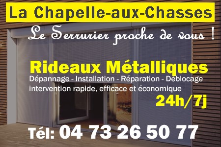 rideau metallique La Chapelle-aux-Chasses - rideaux metalliques La Chapelle-aux-Chasses - rideaux La Chapelle-aux-Chasses - entretien, Pose en neuf, pose en rénovation, motorisation, dépannage, déblocage, remplacement, réparation, automatisation de rideaux métalliques à La Chapelle-aux-Chasses