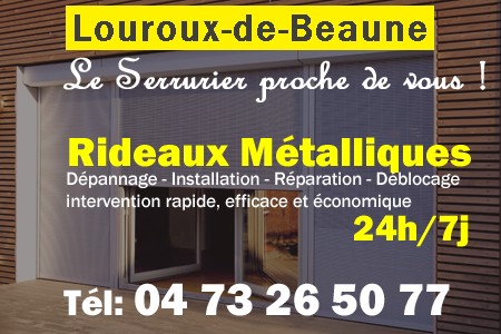 rideau metallique Louroux-de-Beaune - rideaux metalliques Louroux-de-Beaune - rideaux Louroux-de-Beaune - entretien, Pose en neuf, pose en rénovation, motorisation, dépannage, déblocage, remplacement, réparation, automatisation de rideaux métalliques à Louroux-de-Beaune