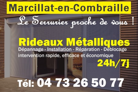 rideau metallique Marcillat-en-Combraille - rideaux metalliques Marcillat-en-Combraille - rideaux Marcillat-en-Combraille - entretien, Pose en neuf, pose en rénovation, motorisation, dépannage, déblocage, remplacement, réparation, automatisation de rideaux métalliques à Marcillat-en-Combraille