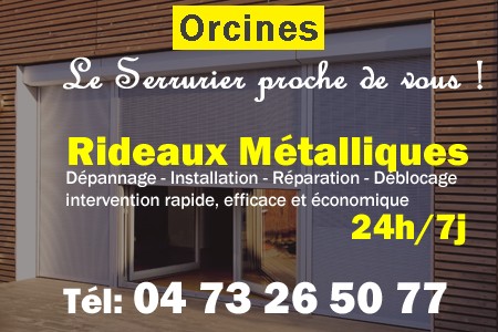 rideau metallique Orcines - rideaux metalliques Orcines - rideaux Orcines - entretien, Pose en neuf, pose en rénovation, motorisation, dépannage, déblocage, remplacement, réparation, automatisation de rideaux métalliques à Orcines