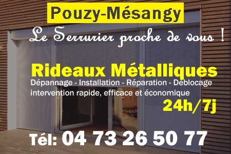 rideau metallique Pouzy-Mésangy - rideaux metalliques Pouzy-Mésangy - rideaux Pouzy-Mésangy - entretien, Pose en neuf, pose en rénovation, motorisation, dépannage, déblocage, remplacement, réparation, automatisation de rideaux métalliques à Pouzy-Mésangy