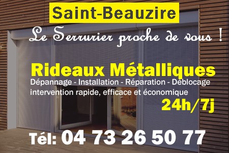 rideau metallique Saint-Beauzire - rideaux metalliques Saint-Beauzire - rideaux Saint-Beauzire - entretien, Pose en neuf, pose en rénovation, motorisation, dépannage, déblocage, remplacement, réparation, automatisation de rideaux métalliques à Saint-Beauzire