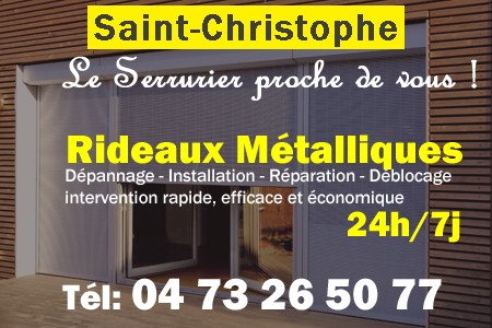 rideau metallique Saint-Christophe - rideaux metalliques Saint-Christophe - rideaux Saint-Christophe - entretien, Pose en neuf, pose en rénovation, motorisation, dépannage, déblocage, remplacement, réparation, automatisation de rideaux métalliques à Saint-Christophe