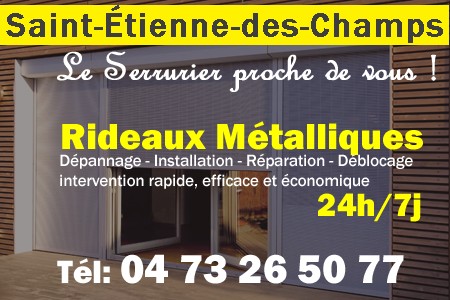 rideau metallique Saint-Étienne-des-Champs - rideaux metalliques Saint-Étienne-des-Champs - rideaux Saint-Étienne-des-Champs - entretien, Pose en neuf, pose en rénovation, motorisation, dépannage, déblocage, remplacement, réparation, automatisation de rideaux métalliques à Saint-Étienne-des-Champs